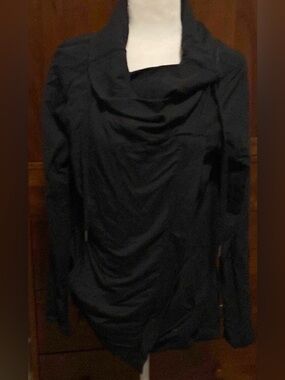 lululemon athletica Black Assymetrical jacket 8